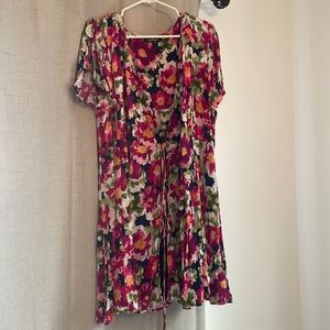 Lulus split sleeve wrap dress
